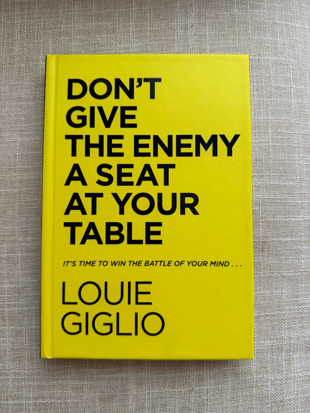 Don't Give the Enemy a Seat Louie Giglio
